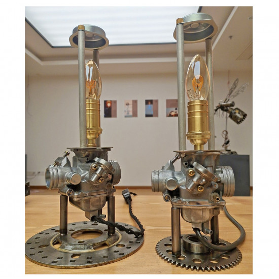 steam punk cool lamp industrial metal model for home decor and music boxes for girls