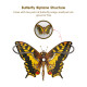 steampunk eastern tiger swallowtail butterfly diy kit papilio glaucus with flower base