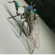 steampunk green leafhopper cicada bug 3d metal  assembly model kitspuzzle crafts collection