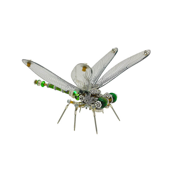 steampunk lesser emperor dragonfly 3d mechanical insect diy assembly model (200+pcs)