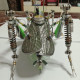 steampunk mechanical metal green locust bug insect sculptures puzzle assembled model kits