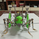 steampunk mechanical metal green locust bug insect sculptures puzzle assembled model kits