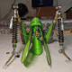 steampunk mechanical metal green locust bug insect sculptures puzzle assembled model kits