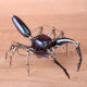 steampunk mechanical metal purple spider 3d sculpture  assembled model kits