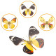 200pcs+steampunk metal assembly butterfly cnidocampa flavescens, hebomoia glaucipp & delias timorensis moaensis