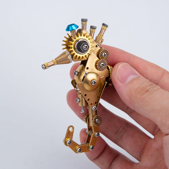 steampunk diy baby seahorse metal model kits for kids