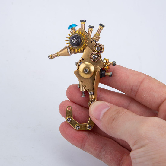 steampunk diy baby seahorse metal model kits for kids