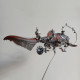 steampunk metal dunkleosteus terrelli antique red fish assembled model kit handmade sculpture