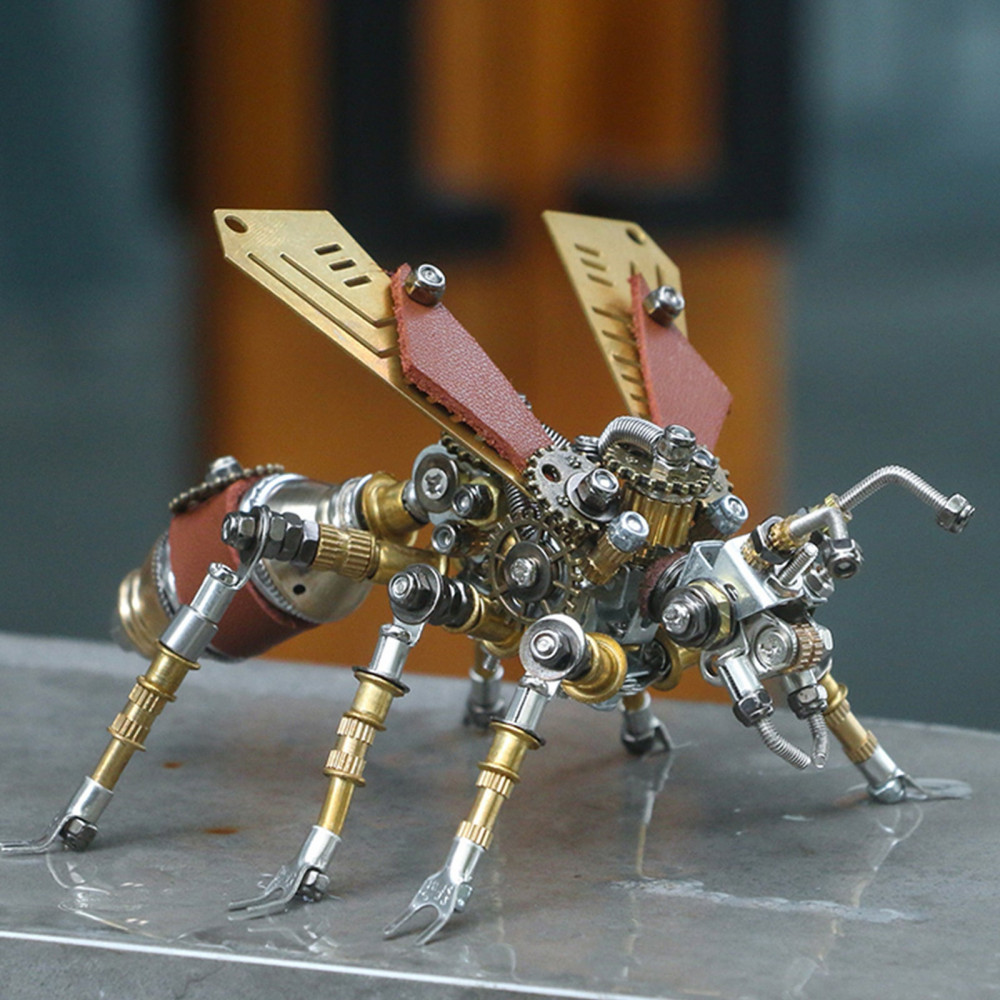3D Steampunk Centipede Metal Puzzle - 480 Piece Mechanical Model Building Kit With Tools (3 Hour Assembly)
