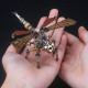 steampunk metal fire fly insect bugs puzzle diy model kit with display base