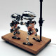 steampunk metal marriage proposal robot table lamp handmade model crafts