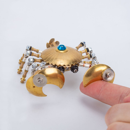 steampunk mini fiddler crab metal model building kits for kids