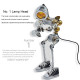steampunk no.01 metal robot desk lamp robot iron head