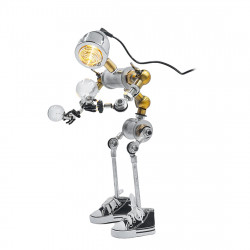 steampunk no.3 convex mirror led desk lamp robot head