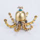 steampunk tiny octopus in goggles 3d metal model kits for kids
