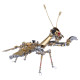 steampunk golden praying mantis bug metal model diy kits for him