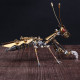 steampunk golden praying mantis bug metal model diy kits for him