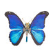 steampunk starry night blue morpho butterfly metal model diy kits