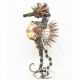 steampunk style pregnant seahorse holding planet  metal model kits -keep the planet healthy