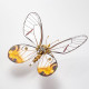 steampunk yellow-white butterfly 3d metal puzzle diy kits