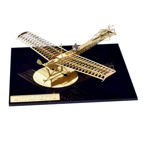 stratostudio b16001 micro wing series 1/160 diy 3d metal assembly biplane model creative toy