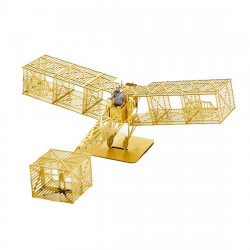 stratostudio b16001 micro wing series 1/160 diy 3d metal assembly biplane model creative toy