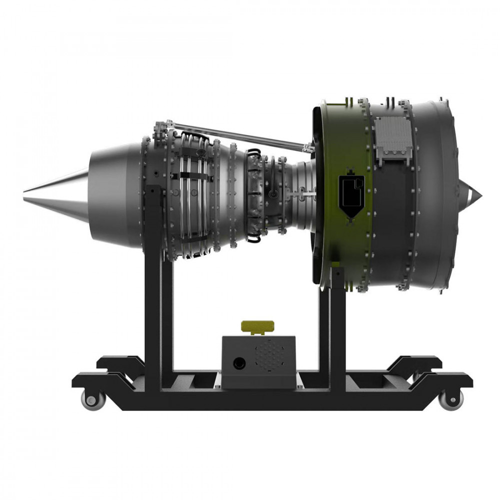 teching 1/10 dual-spool turbofan engine model kits that runs mechanical ...
