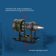 teching 1/10 dual-spool turbofan engine model kits that runs mechanical 1000+pcs
