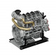 teching 300+pcs build an ohv inline four-cylinder diesel engine model that runs