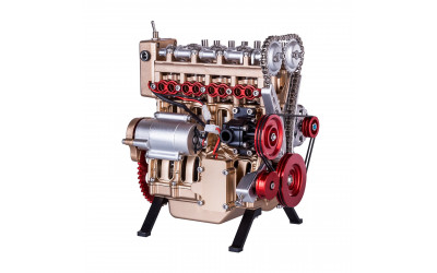 About The Origin Of the TECHING 4-Cylinder DOHC Model Engine