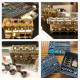 teching 3d assembly adult 300+pcs car engine model toys mini inline 4 cylinders engine education