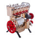 teching 3d assembly adult 300+pcs car engine model toys mini inline 4 cylinders engine education