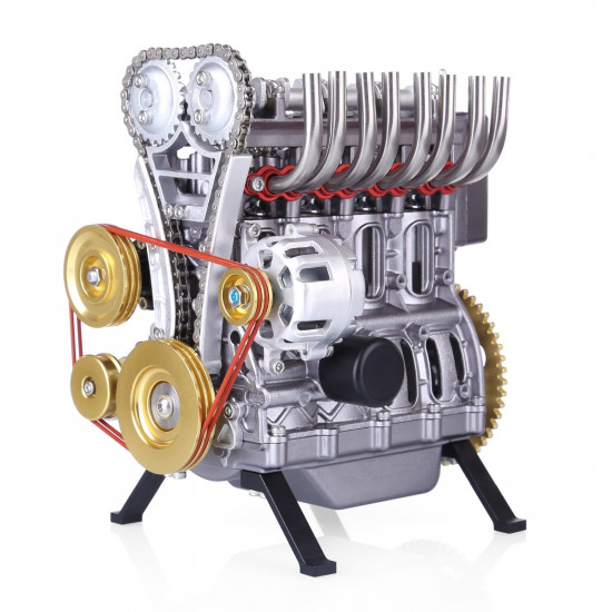 teching 3d assembly adult 300+pcs car engine model toys mini inline 4 cylinders engine education