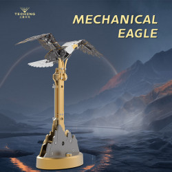 teching bald eagle automaton kits model building kit diy mechanical 3d metal puzzles