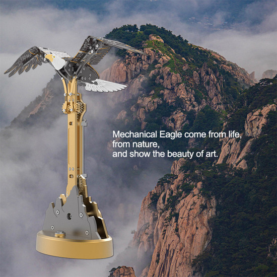 teching bald eagle automaton kits model building kit diy mechanical 3d metal puzzles