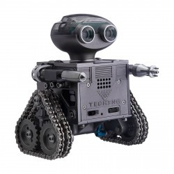 teching diy mechanical bluetooth speaker remote control tracked metal robot toy model kit