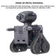 teching diy mechanical bluetooth speaker rc tracked robot metal model kit