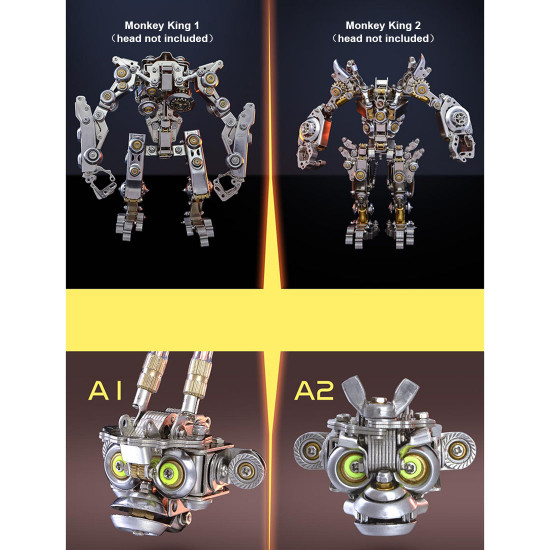 the monkey king metal transforming mech model kit wukong