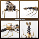 tiny steampunk insects 3d metal bugs mosquito earwigs bee model kits gadgets