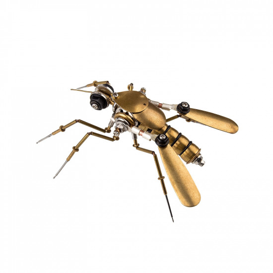 tiny steampunk insects 3d metal bugs mosquito earwigs bee model kits gadgets