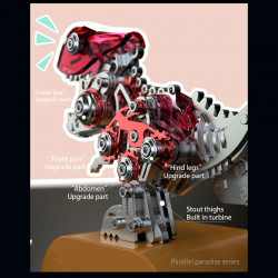 3d tyrannosaurus dinosaur metal puzzle diy assembly model building kits for kids