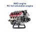 v8 engine model building kit electric rc engine model