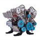 v8 engine teching 3d metal mechanical engine model science experiment boys toy 500+pcs