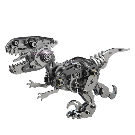 velociraptor dinosaur model kits build 3d metal puzzle toys for kids