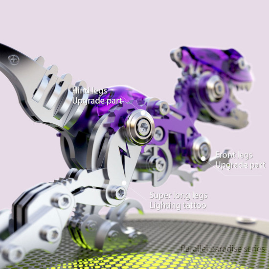 velociraptor dinosaur model kits build 3d metal puzzle toys for kids