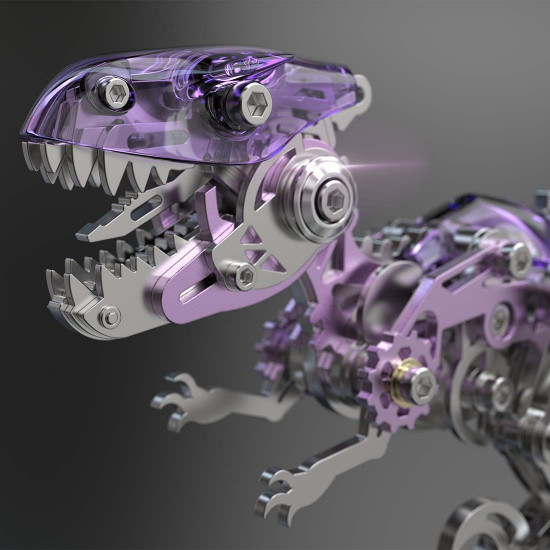 velociraptor dinosaur model kits build 3d metal puzzle toys for kids