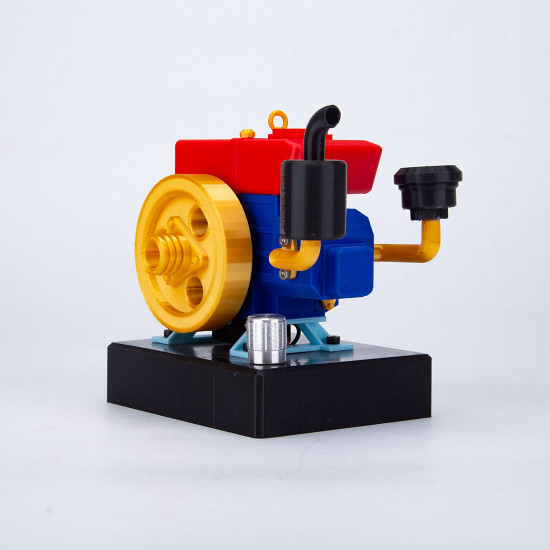 working 3d-printed car engine model kits 4 stroke diesel engine