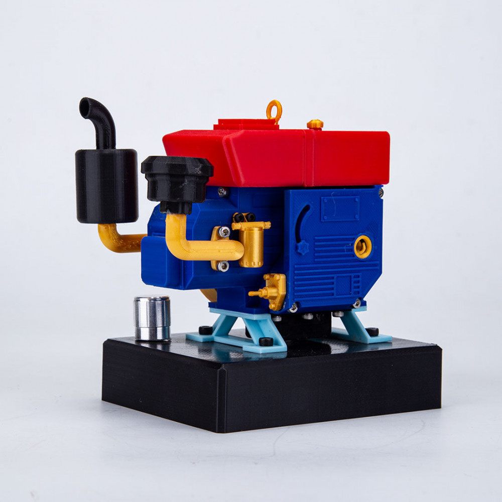 3d Model Engine Kit working 3d-printed car engine model kits 4 stroke diesel engine