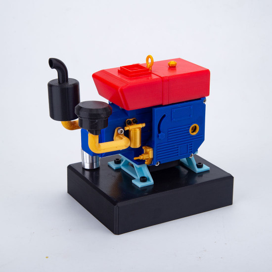 working 3d-printed car engine model kits 4 stroke diesel engine